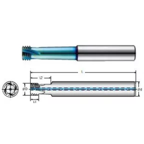 4BSPT Általános nayakalt kúpos csőmenetmaró BSP 1/16"~2" rövidhornyú