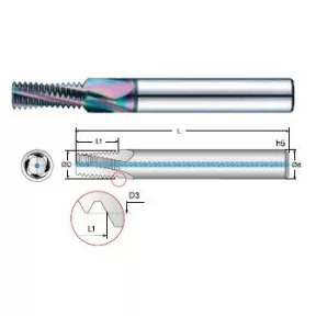 4BSTMS Általános  kúpos csőmenetmaró INOX-hoz BST 1/16"~2"