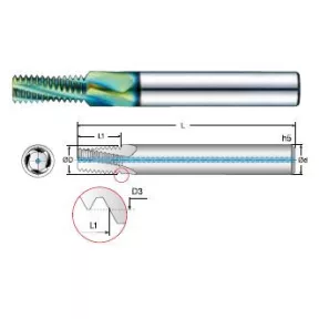 4BSTM Általános  kúpos csőmenetmaró BST 1/16"~2"