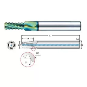 4NPTM Általános  kúpos csőmenetmaró NPT  1/16"~2"