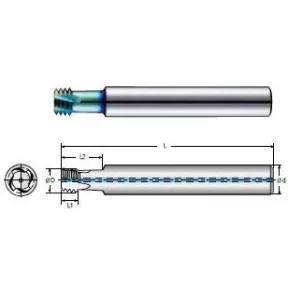 4NPTS Általános  kúpos csőmenetmaró NPT 1/16"~2" rövidhornyú