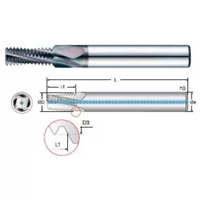 4BSTMA Általános  kúpos csőmenetmaró ALU-hoz BST 1/16"~2"