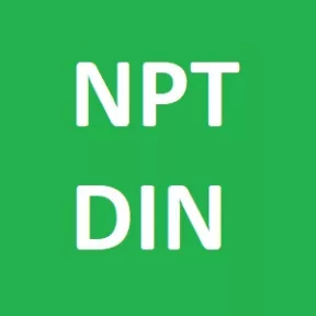 NPT menetekhez DIN