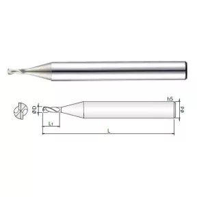 2MID Keményfém mikrofúrók D0,5 - 3mm